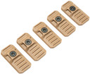 Strike Industries LINKCOVERFDE LINK Cover FDE Polymer for M-lok & Keymod Rails 5 Pack