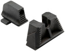 Strike Industries P320SIGHTSSH Strike Iron Sights-Suppressor Height Black | Black Front Sight Black Rear Sight