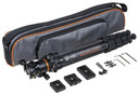Gunwerks PDG2053 Revic Stabilizer Backpacker made of Carbon Fiber with Black Finisht 3-50 in Vertical Adjustmentt Ball Head with Pant 3 Angle Stops & Interchangeable Rubber/Spike Feet