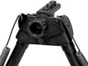 Harris Bipods SBR2MLOK Swivel BR M-LOK, 6-9 in, Black Steel/Aluminum, Self-Leveling Legs, Rubber Feet