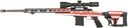 Howa HCRACF65CUSA 1500 6.5 Creedmoor 24 in 10+1 Carbon Fiber Barrel American Flag Black Folding APC Chassis with LUTH Adjustable Buttstock Stock Black Polymer Grip Right Hand