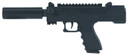 MasterPiece Arms 30DMGBLK Defender Top Cocking TB 9mm Luger 17+1 4.50 in Threaded Barrel, Overall Black Cerakote Finish, Picatinny Accessory Rail, Black Aluminum Grip Accepts 17rd & 33rd Glock, Magazines Only, Includes Polymer Case, Pistol