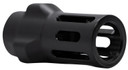 Angstadt Arms AA093LHB36 Flash Hider Black Hardcoat Anodized Steel with 1/2 in-36 tpi Threads 1.42 in OAL for 9mm Luger