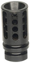 Bowden Tactical J1348328 Flash Hider made of Black Nitride Finish 4140 Steel with 1/2 in-28 tpi Threads & 4 in OAL for Multi-Caliber (Up to 9mm)