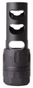Nosler 97200 Muzzle Brake Muzzle Brake Black 5/8 in 24 tpi Threads for 243 Cal