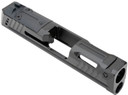 Strike Industries P365SLIDEBK Strike Replacement Slide Black Stainless Steel with Ports & Optics Cut for Sig P365 Includes Charging Handle