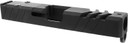 TacFire Replacement Slide 40 S&W Graphite Black Cerakote Stainless Steel with Optics Cut & Slide Ports for Glock 23 Gen3