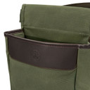 Beretta BS961020610076 Waxwear Shell Pouch Green Cotton/Leather Capacity 50rd