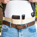 Galco UWKHXL2 UnderWraps 2.0 Khaki XL Leather/Nylon, Handgun