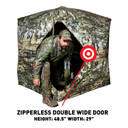 Primos 65162 Double Bull Surroundview Double Wide Ground Truth Camo 60 in X 60 in 48.50 in High 29 in Wide Blind