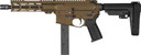CMMG PE91A516CMB Banshee Mk9 9mm Luger 32+1 8", Midnight Bronze Rec, Buffer Tube (No Brace), EML7 M-LOK Handguard, Zeroed Linear Comp (Colt Mag Compatible)