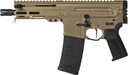 CMMG 55A938FCT Dissent 5.56x45mm NATO 30+1 6.50 in, Coyote Tan Cerakote Rec, OEM Grip, Picatinny Buffer Adapter, Zeroed Drop-In Single Stage Trigger, Pistol