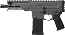 CMMG 54AA847TNG Dissent 5.7x28mm 32+1 6.50 in, Tungsten Gray Cerakote Rec, OEM Grip, Picatinny Buffer Adapter, Zeroed Drop-In Single Stage Trigger, Pistol