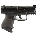 HK VP9SK-B OR, Striker Fired, Semi-automatic, Polymer Frame Pistol, Sub-Compact, 9MM, 3.39 in Barrel, Matte Finish, Black, Optics Ready, 3 Dot Sights, Push Button Magazine Release, 10 Rounds, 2 Magazines 81000742