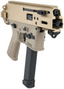 B&T Firearms 36176502GCT APC9K 9mm Luger 33+1 4.30 in Black Steel Barrel, Coyote Tan Picatinny Rail Receiver, Brace Adapter, Coyote Polymer Grips, Pistol