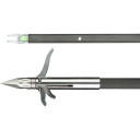 Muzzy Carbon Fish Arrow Lit Nock and Iron 3-Barb Point 1339