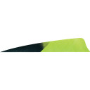 Gateway Shield Cut Feathers Kuro Chartreuse 4 in. LW 50 pk. 400LSKCH-50