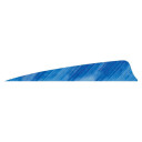Gateway Shield Cut Feathers Tre White/Blue 4 in. RW 50 pk. 400RSTWB-50