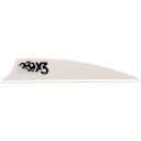 Bohning X3 Vanes White 2.25 in. 100 pk. 101052WH225