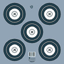 Maple Leaf Target Face NFAA Indoor 5-Spot 100 pk. NFI-2T
