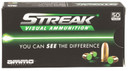Ammo Inc 9115TMCSTRKGRN50 Streak Visual (GREEN) 9mm Luger 115gr Total Metal Case 50 Per Box/20 Case Centerfire, Handgun Ammunition