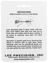 Lee Precision 90158 Case Length Gauge Silver, 357 Mag, Steel Works With Cutter/Lock Stud Includes Shell Holder