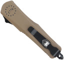 CobraTec Knives SWTPFS3TNS FS-3 We The People Small 2.75 in OTF Tanto Plain Aluminum Cerakoted D2 Steel Blade, Tan inWe The People in Aluminum Handle, Knife