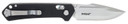 Schrade 1182620 Divergent 3.06 in Folding Modified Drop Point Plain Satin AUS-8A SS Blade 4.31 in Black G10 Handle, Knife