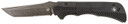 Templar AAABK521 Auto Assist 3.50 in Folding Tanto Part Serrated Black Oxide Stonewashed Powder Coated D2 Steel Blade/ 4.25 in Aged Aluminum Handle, Knife