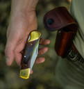 Uncle Henry LB7CP LB7 Bear Paw 3.70 in Folding Plain Stainless Steel Blade 5 in Includes Sheath, Knife