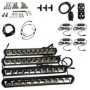 Foxpro MUDCT4KIT Mud Cutter Light Kit Black 2810/3380/4408 Lumens White/Amber/Mixed LED