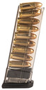 ETS Group SMKGLK439, Pistol Mags 9rd Extended 9mm Luger Compatible w/ Glock 43 Smoke Polymer, Magazine