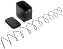 Shield Arms G19ME5BLK, Magazine Extension +5 Extended 9mm Luger/40 S&W 5rd Compatible w/Glock 19/23, Black Anodized Aluminum