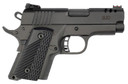 Rock Island 56639 BBR Compact 9mm Luger 10+1., 3.10 in Black Steel Barrel, Black Parkerized Serrated Steel Slide, Black Parkerized Steel Frame w/Beavertail, Black G10 Grip, Pistol