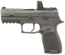 Sig Sauer 320C9BRXZP P320 Compact RXZP 9mm Luger 15+1 3.90 in Black Nitron Serrated SS Slide, Black Nitron w/Picatinny Rail Frame, Black Polymer Grip *Features ROMEO ZERO