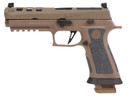 Sig Sauer 320X59DH3 P320 XFive DH3 9mm Luger 21+1 5 in Black Bull Barrel, Coyote Cerakote DH3 Custom Works Optic Ready Slide, Coyote Cerakote DH3 SS Frame w/Picatinny Rail & Beavertail, Coyote TXG Grips, Pistol
