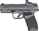 Springfield Armory HCP9379BOSPSMSC Hellcat Pro OSP w/Shield SMSC 9mm Luger 15+1/17+1 3.70 in Black Melonite Steel Barrel & Black Melonite Optic Ready/Serrated Slide, Black Polymer Frame w/Picatinny Rail, Adaptive Textured Grip, Shield SMSc Red Dot, P