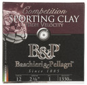 B&P 12B1SCH8 Sporting Clays High Velocity 12Gauge 2.75 in 1oz 8Shot 25 Per Box/10 Case, Shotgun Shells