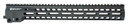 Geissele Automatics 05575B Super Modular Rail MK14 15 in M-LOK, Black Aluminum for AR Platform, Barrel Nut Included