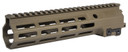 Geissele Automatics 05651S Super Modular Rail MK16 9.50 in M-LOK, Desert Dirt Aluminum for AR Platform, Barrel Nut Included