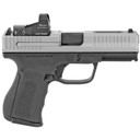 FMK Firearms Elite Pro, Striker Fired, Semi-automatic, Polymer Framed Pistol, Compact, 9MM, 4 in Barrel, Optic Ready Slide, Titanium Slide Finish/ Black Frame, Burris Fastfire 3 Red Dot, Fixed Sights, 14 Rounds, 2 Magazines FMKG9C1EPROBSS