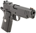 EAA GIRSAN 390605 MC1911 C Carry Frame 10mm Auto 9+1, 4.40 in Black Steel Barrel, Blued Serrated Steel Slide, Black Steel Frame w/Beavertail & Picatinny Rail, Black Grip, Pistol