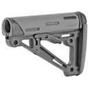 Hogue OverMolded Rifle Stock 15540, Mil-spec Collapsible Stock, AR-15, Gray 15540