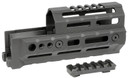 Midwest Industries MIAKALPHA6 Alpha Drop-in Aluminum Black Hardcoat Anodized 5 Slot Picatinny Rail AK-Platform 6 in Long Compatible w/M-LOK