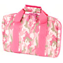 NCSTAR Discreet Pistol Case CPP2903, Nylon, Pink, Two Padded Handgun Compartments, Six Elastic Mag Loops