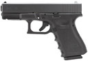 Glock PI2350201 G23 Gen3 *CA Compliant Compact 40 S&W 10+1 4.02 in Black Polygonal, Rifled Barrel, Matte Black Serrated Slide, Black Polymer Frame w/Picatinny Rail, Black Textured Finger Grooved Polymer Grip, Right Hand, Pistol