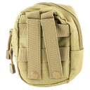 NCSTAR Small Utility Pouch CVSUP2934T, Nylon, Tan, MOLLE Straps for Attachment, Zippered Compartment CVSUP2934T