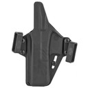 Raven Concealment Systems Perun OWB Holster PXG17, 1.5 in Belt Loops, Fits Glock 17, Ambidextrous, Black, Polymer PXG17