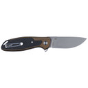 CRKT K360GXP Jake 3.32 Drop Point Plain Bead Blasted 12C27 Sandvik Blade/ Black/Brown Aluminum/G10 Handle Includes Pocket Clip, Knife