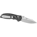 Hogue HK Exemplar 54156, Folding Knife, 154-CM, Plain Edge, Clip Point Blade, 3.25 in, Stone Tumbled Blade Finish
